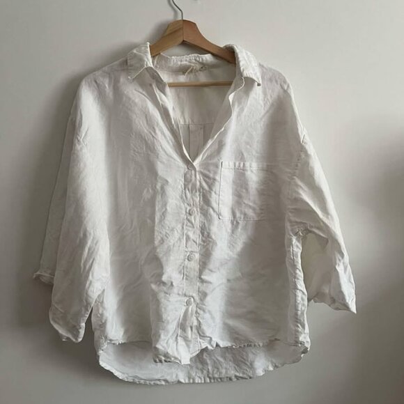 Deiji Studios 03 linen top s/m - Picture 2 of 3